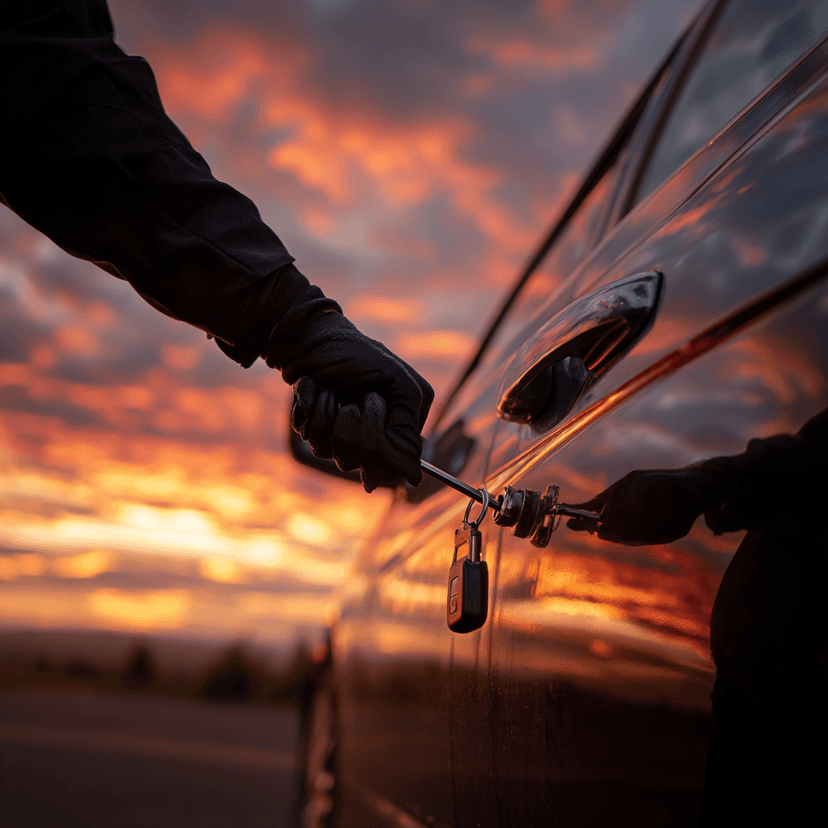 Car lockout service unlocking vehicle in Annetta TX